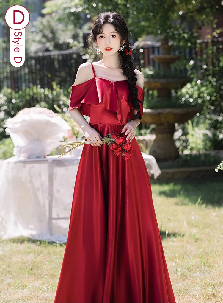 Sweet-Wine-Red-Satin-Wedding-Guest-Bridesmaid-Formal-Evening-Dress28