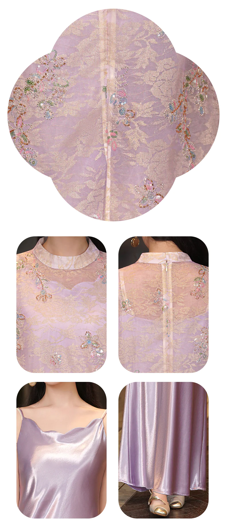 Vintage-Sheer-Lace-Embroidered-Top-with-Silky-Satin-Skirt-Matching-Set13