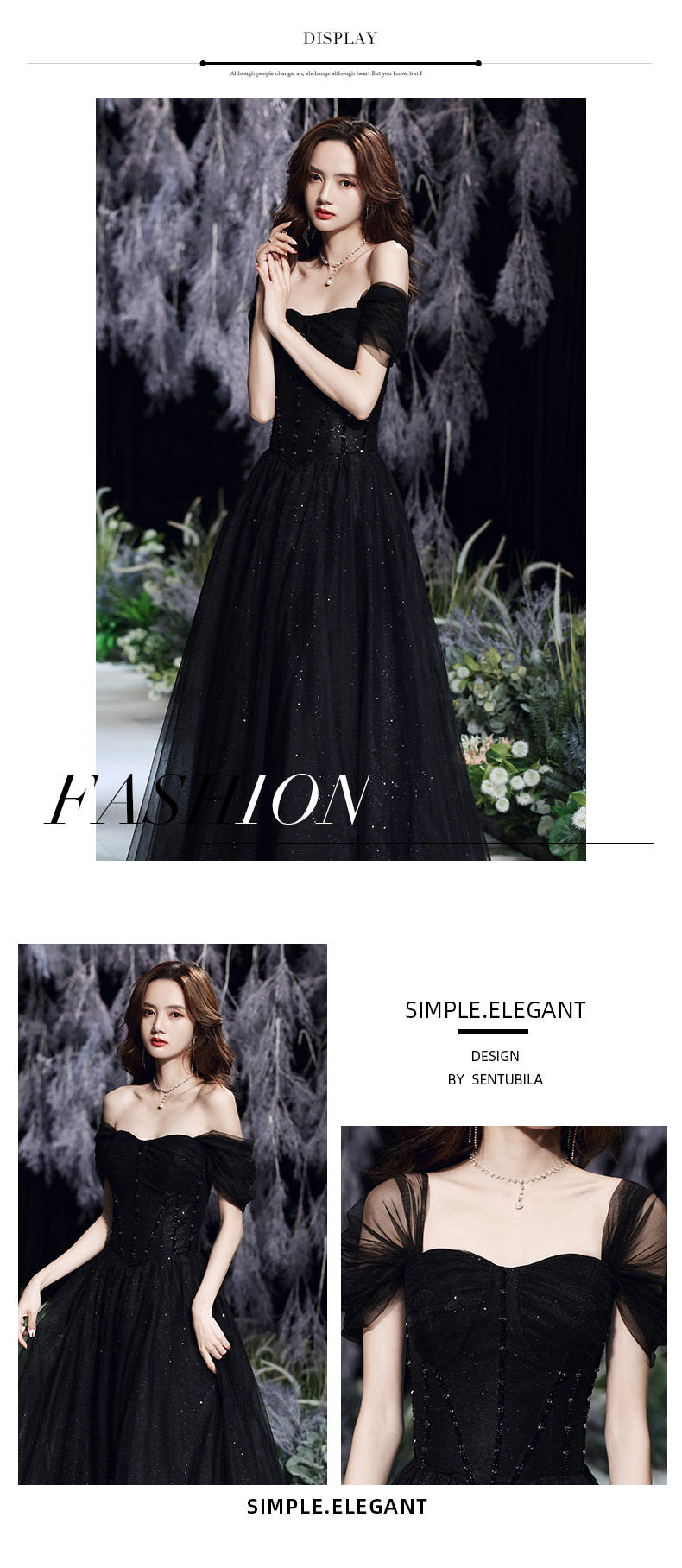 Womens-Unique-Black-Special-Occasion-Prom-Party-Long-Dress10