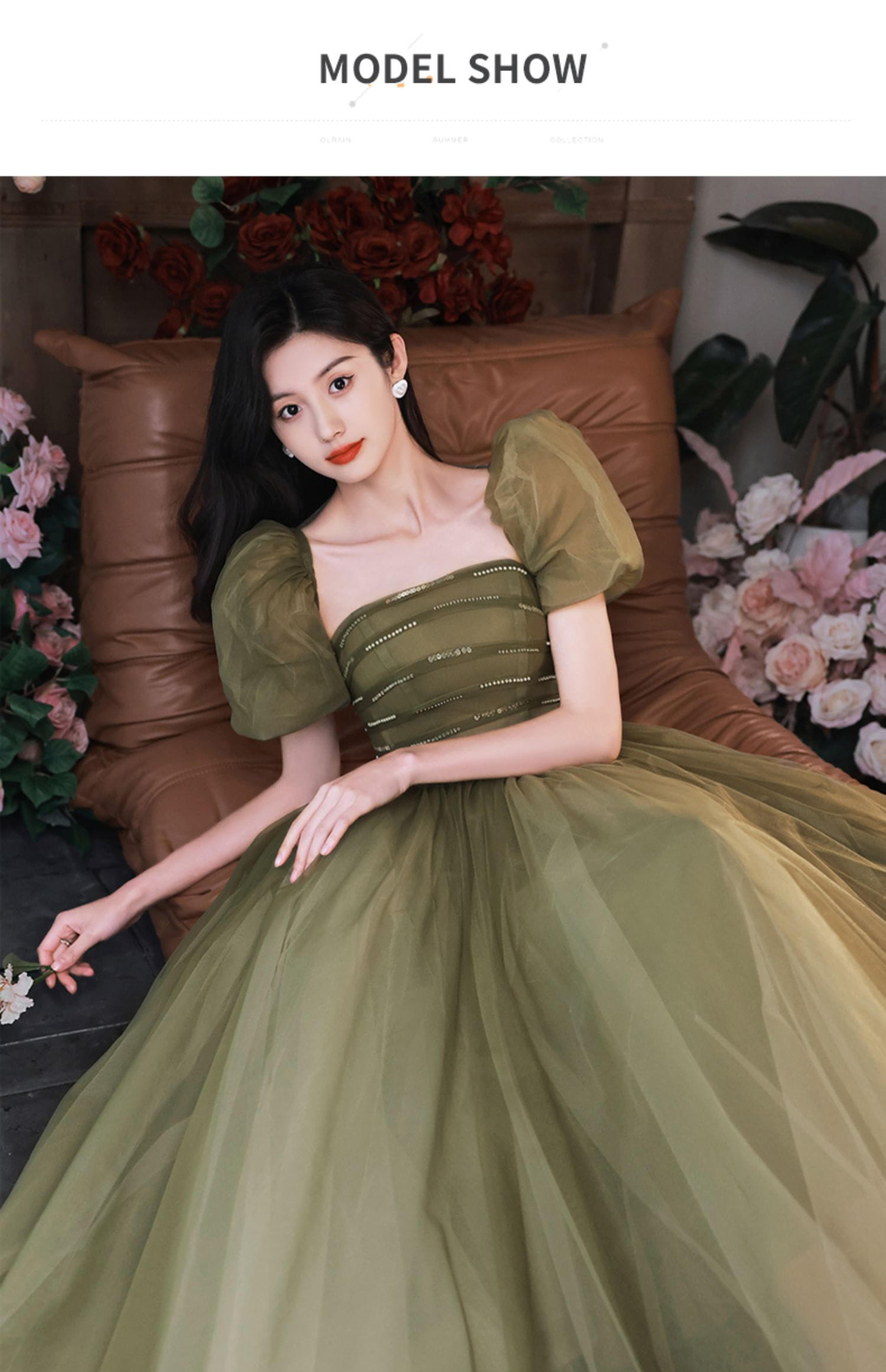 A-Line-Green-Tulle-Formal-Evening-Maxi-Dress-Long-Ball-Gown