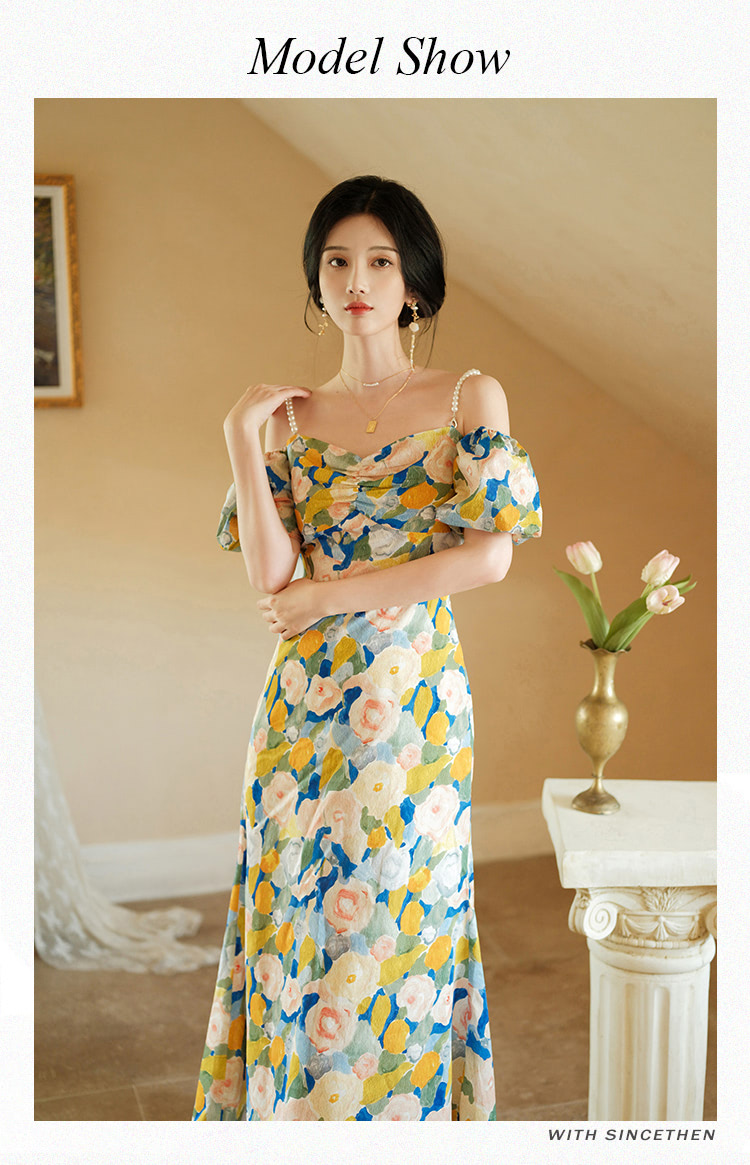 Aesthetic-French-Vintage-Off-Shoulder-Painted-Casual-Maxi-Dress09