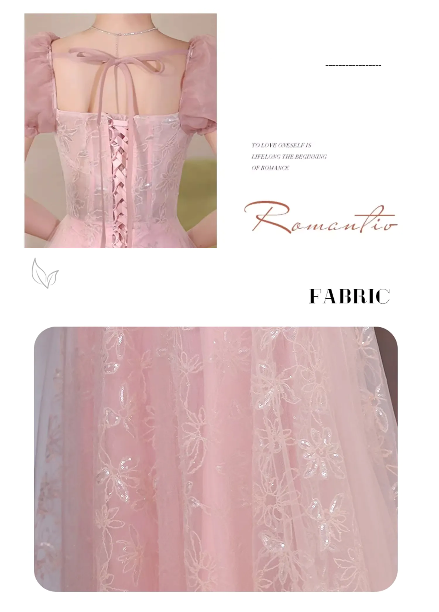 Charming-Pink-Sqaure-Neck-Short-Puff-Sleeves-Evening-Party-Dress11