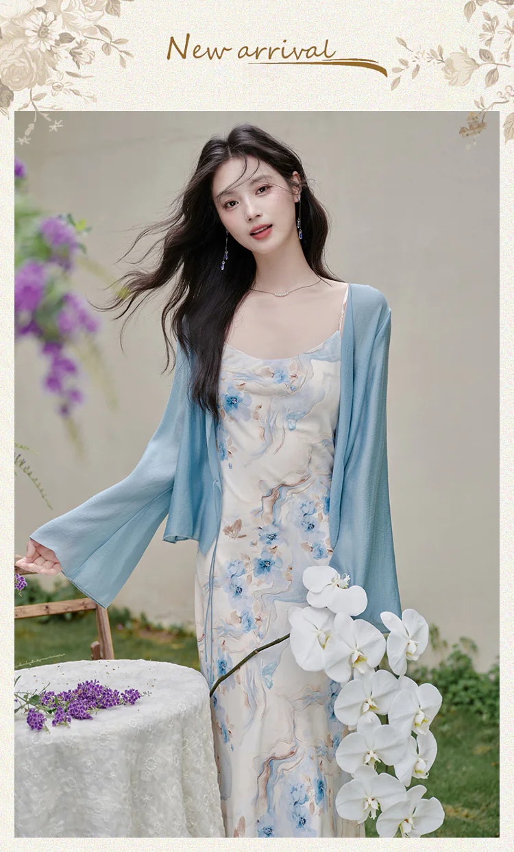 Chic-Gradient-Floral-Print-Blue-Slip-Sundress-with-Cardigan-2-Piece-Set07