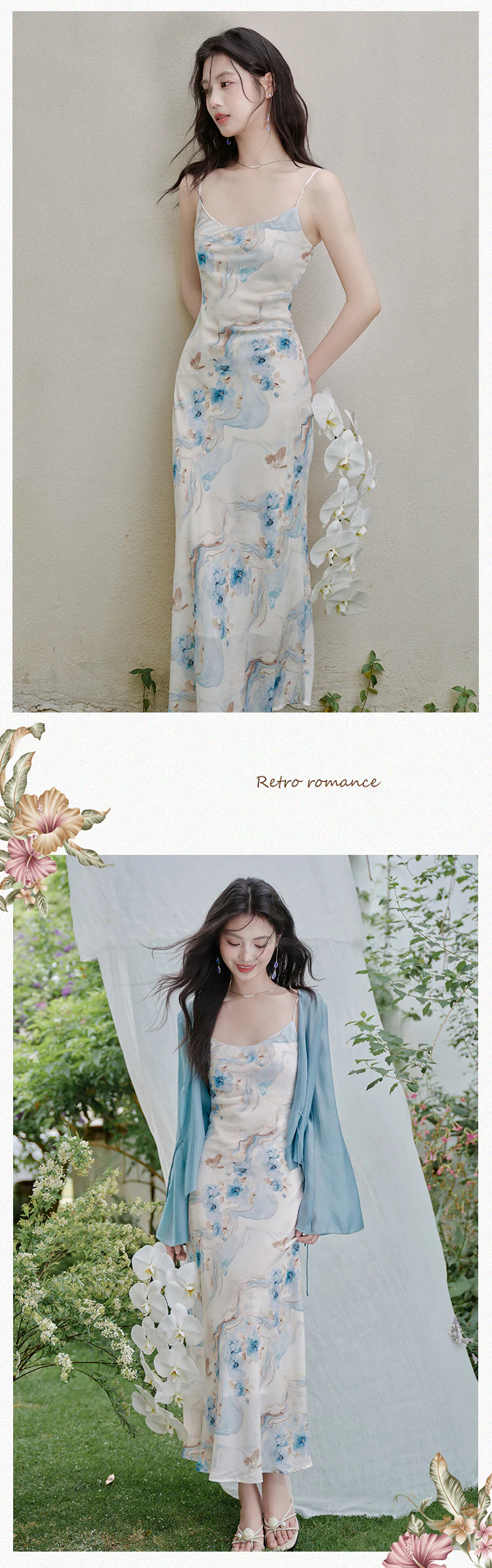 Chic-Gradient-Floral-Print-Blue-Slip-Sundress-with-Cardigan-2-Piece-Set11