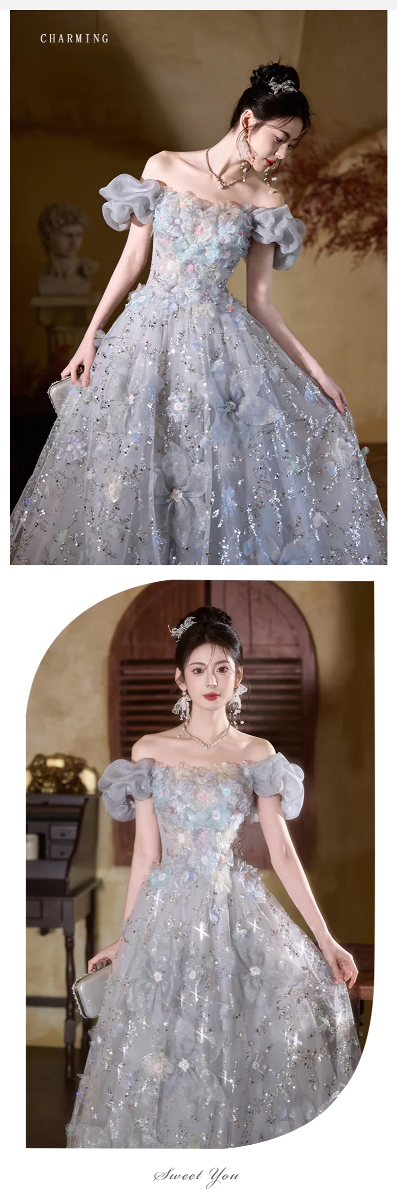 Chic-Gray-Off-Shoulder-3D-Floral-Glitter-Cocktail-Party-Dress-Evening-Gown08