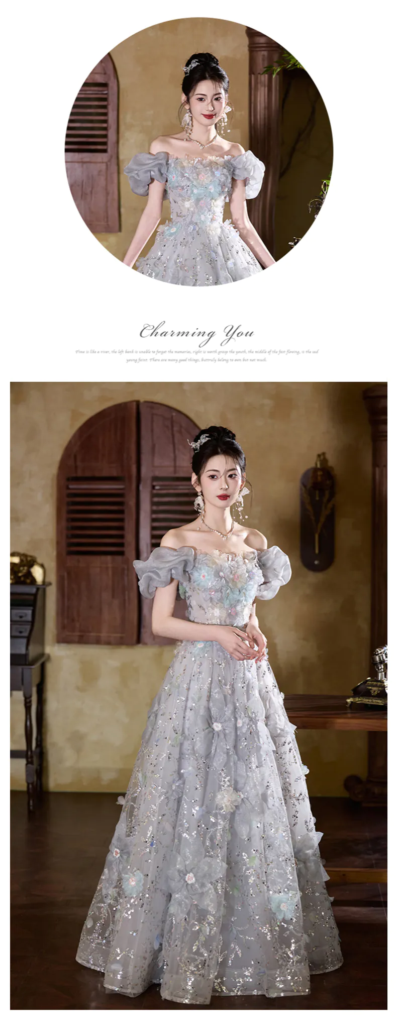 Chic-Gray-Off-Shoulder-3D-Floral-Glitter-Cocktail-Party-Dress-Evening-Gown09
