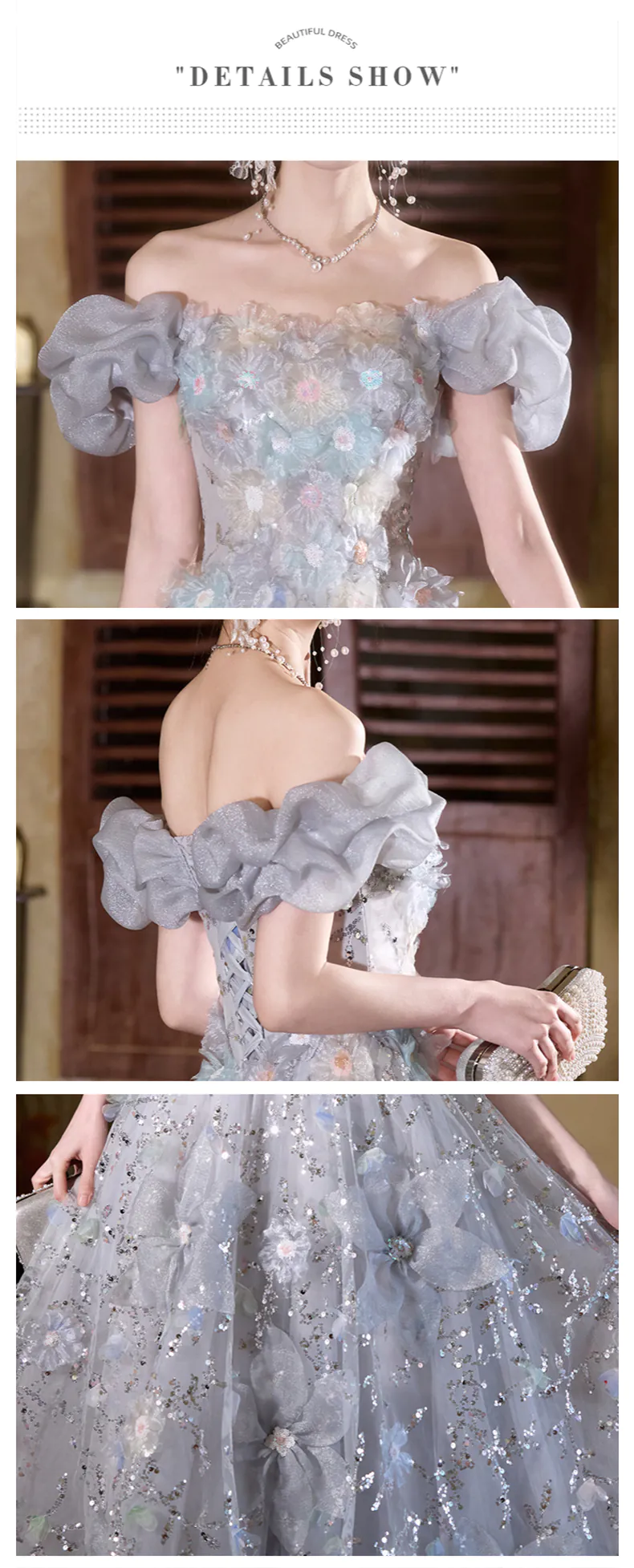 Chic-Gray-Off-Shoulder-3D-Floral-Glitter-Cocktail-Party-Dress-Evening-Gown14