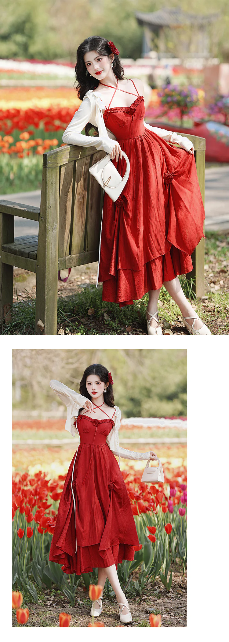 strapless open back dress Rue Mini Dress - Red | Luxury Mini Dress main image 1