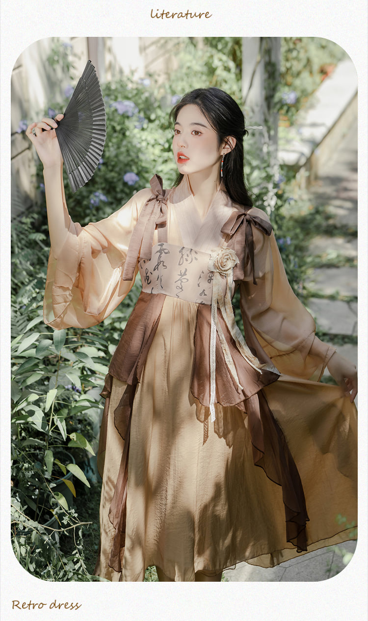 Chinese-Traditional-Costume-Brown-Slip-Dress-Modern-Hanfu-Suit14