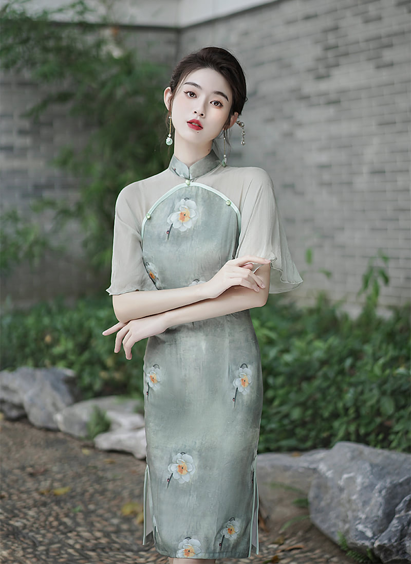 Chinese-Traditional-Modern-Green-Mini-Casual-Qipao-Dress-Prom-Outfit07