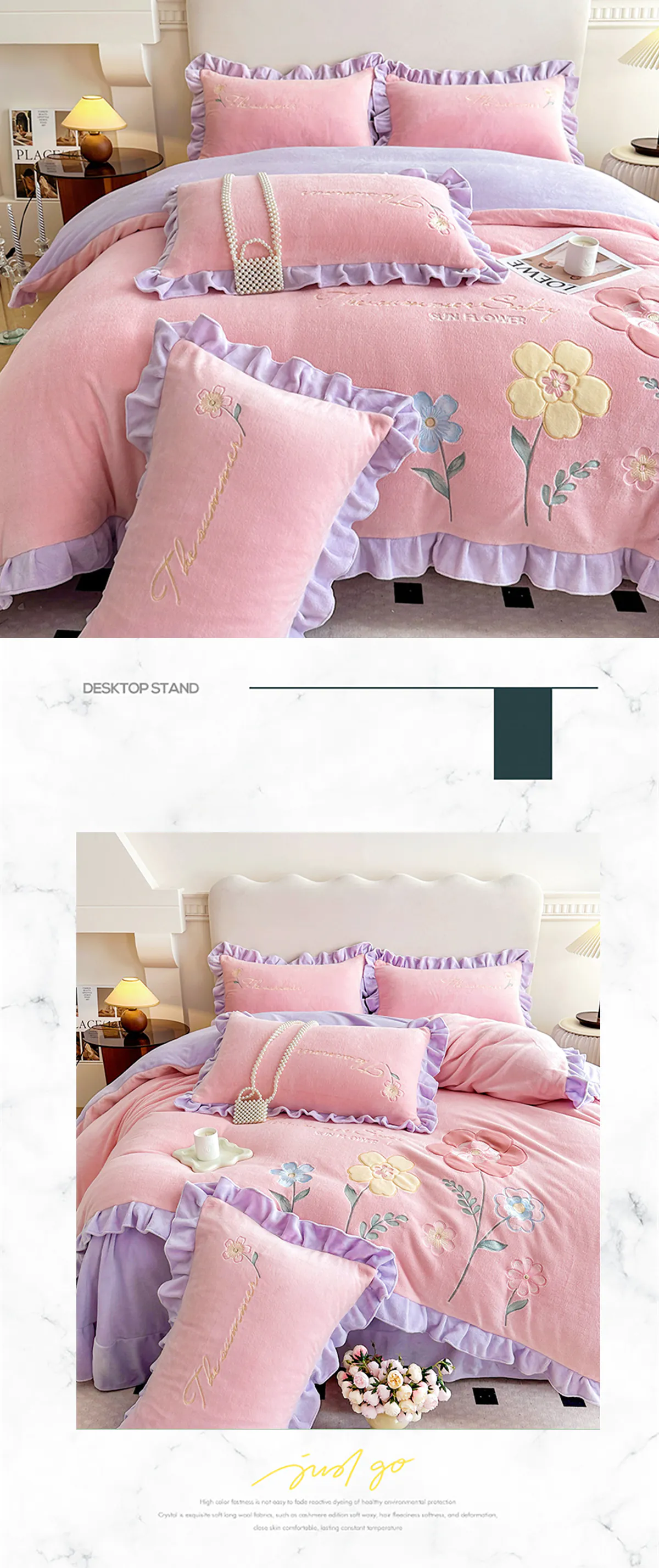 Comfy-Milk-Fiber-Embroidery-Quilt-Cover-Bed-Sheet-Pillowcases-Set24