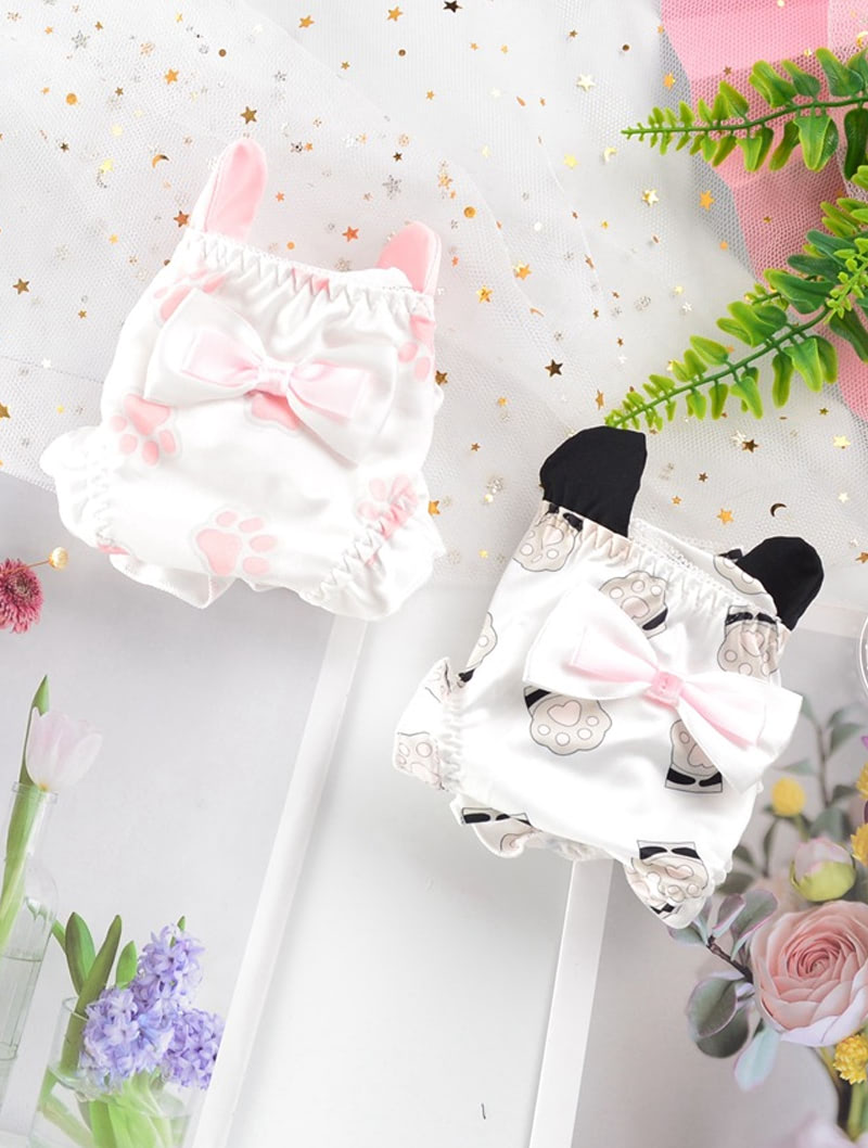 Cute Milk Protein Silky Satin Soft Underwear Briefs for Ladies01