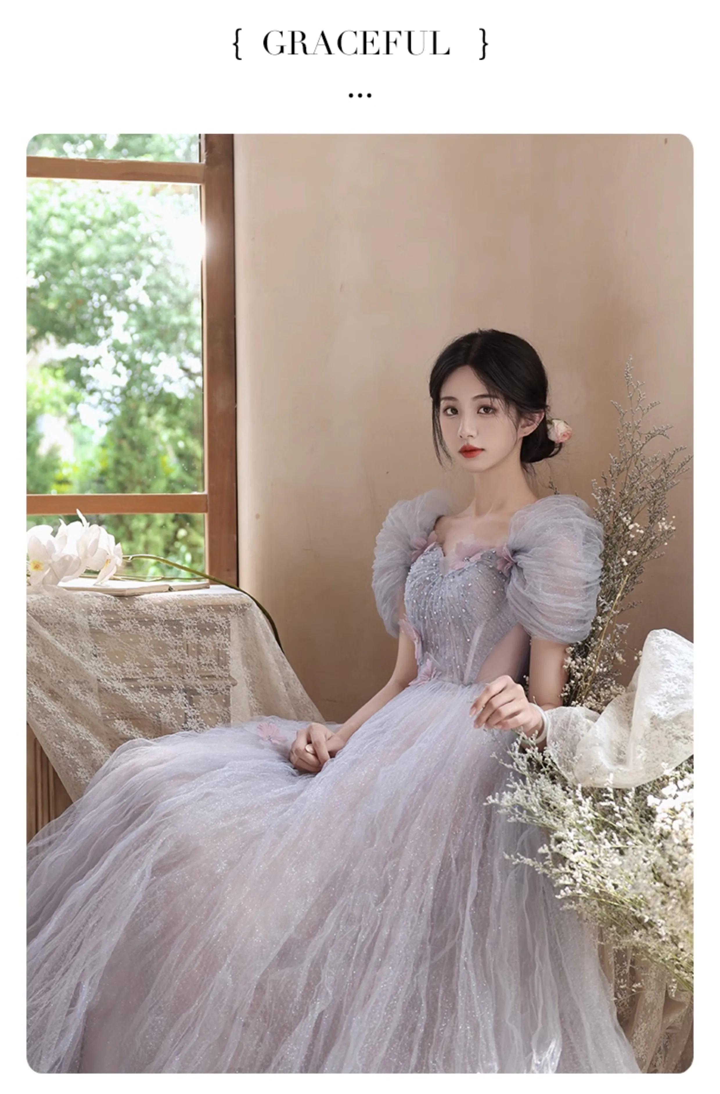 Dreamy-Grey-Tulle-Puff-Sleeves-3D-Floral-Embellished-Formal-Dress13