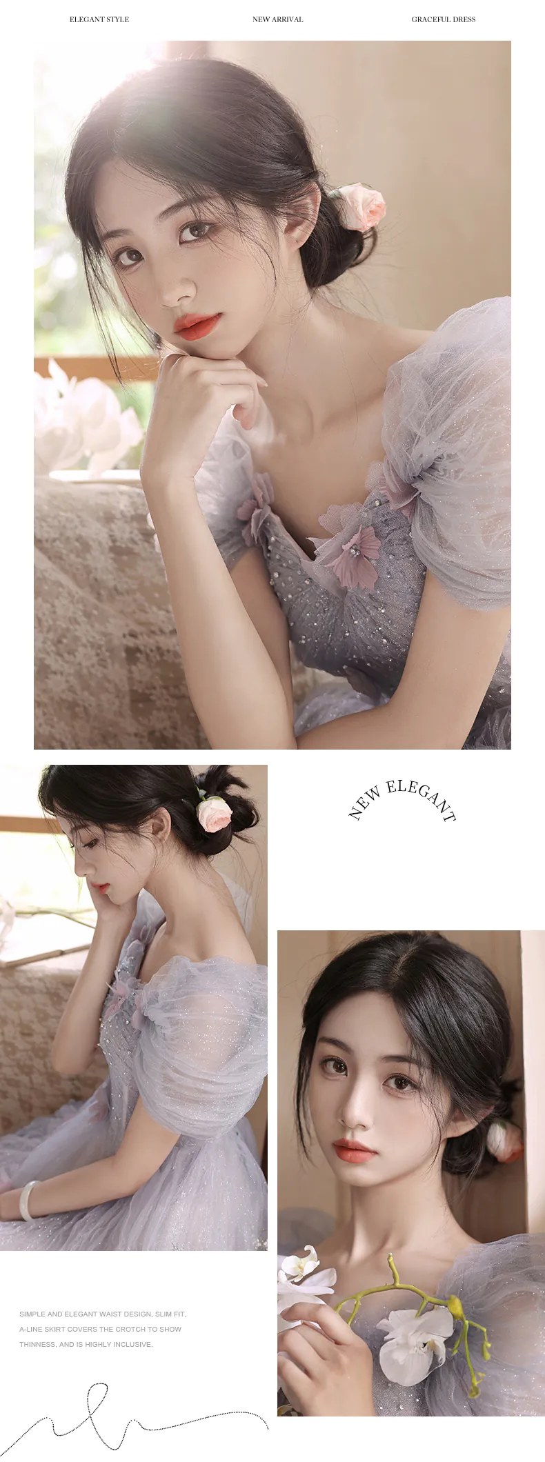Dreamy-Grey-Tulle-Puff-Sleeves-3D-Floral-Embellished-Formal-Dress15