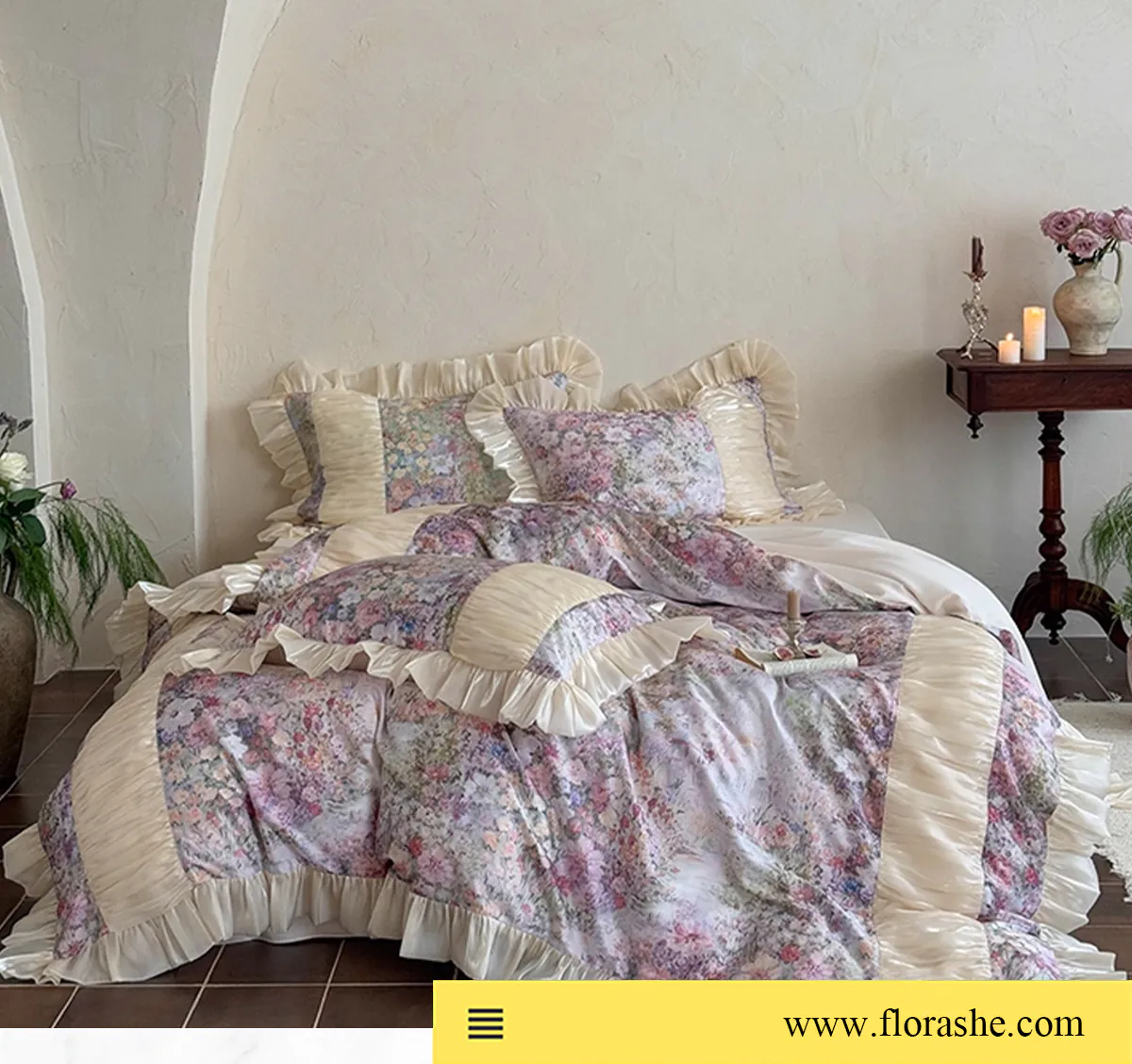 Dreamy-Pastel-Watercolor-Print-Lyocell-Tencel-Cotton-Duvet-Cover-4-Pcs-Set13