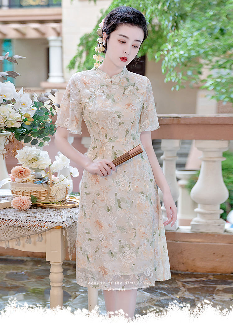 Embroidery-Floral-Print-Improved-Cheongsam-Chiffon-Qipao-Dress07
