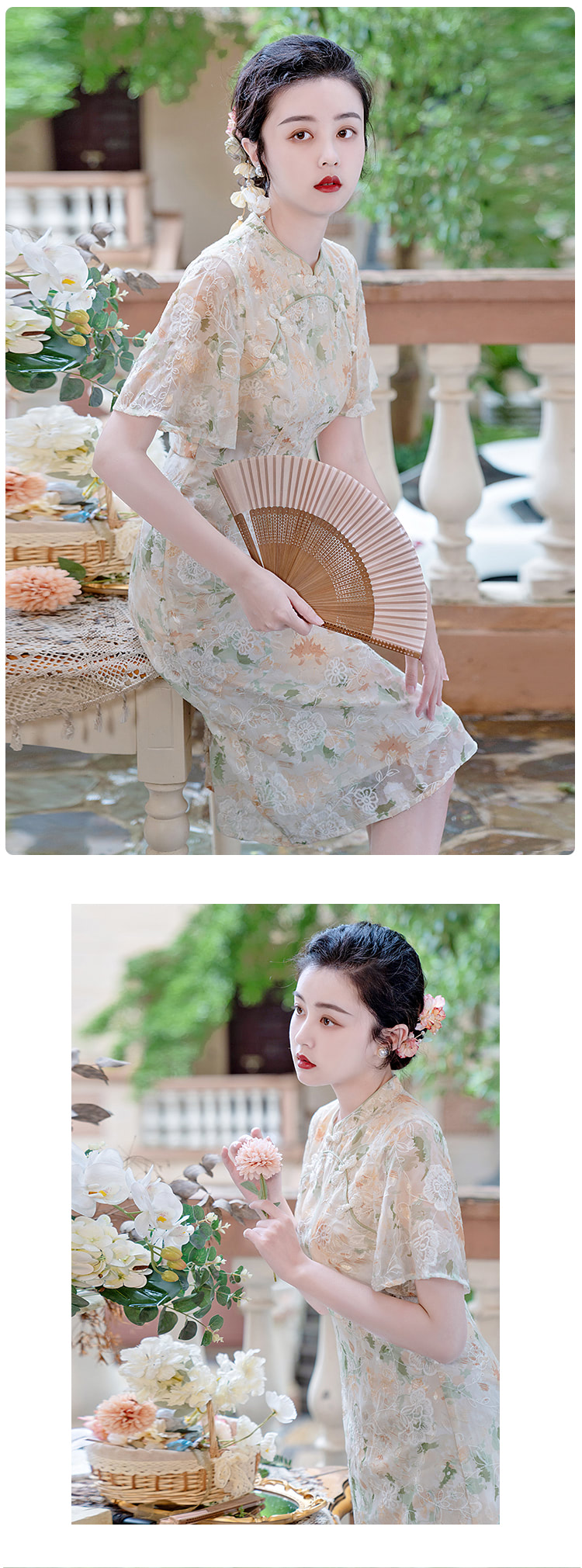 Embroidery-Floral-Print-Improved-Cheongsam-Chiffon-Qipao-Dress09