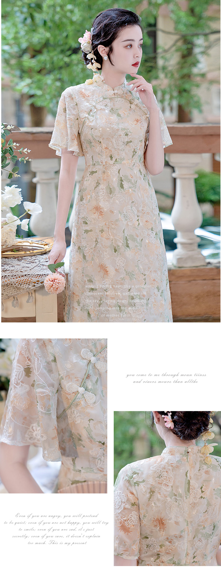 Embroidery-Floral-Print-Improved-Cheongsam-Chiffon-Qipao-Dress10
