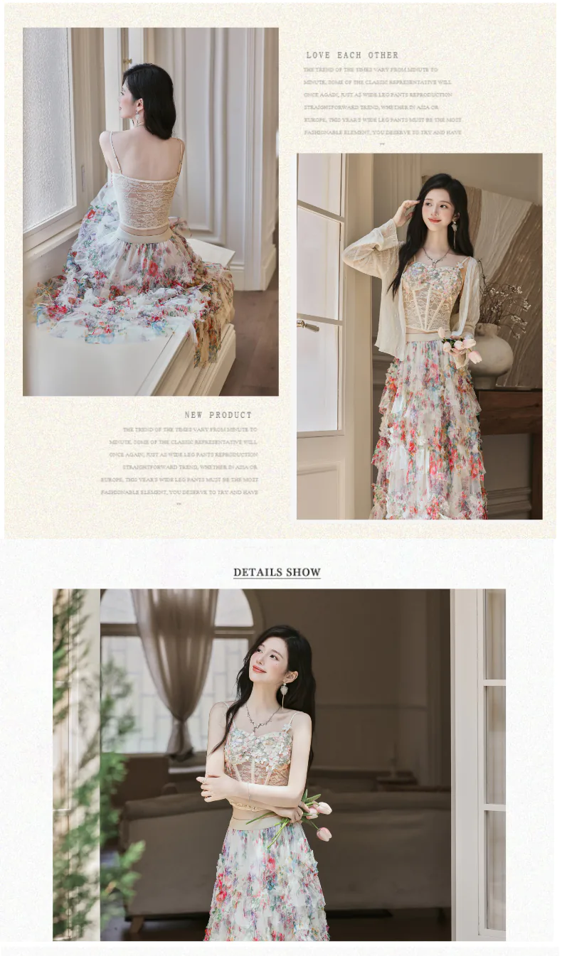 Fairy-Floral-Lace-Camisole-Ruffled-Midi-Skirt-with-Sheer-Cardigan-3-Piece-Set08