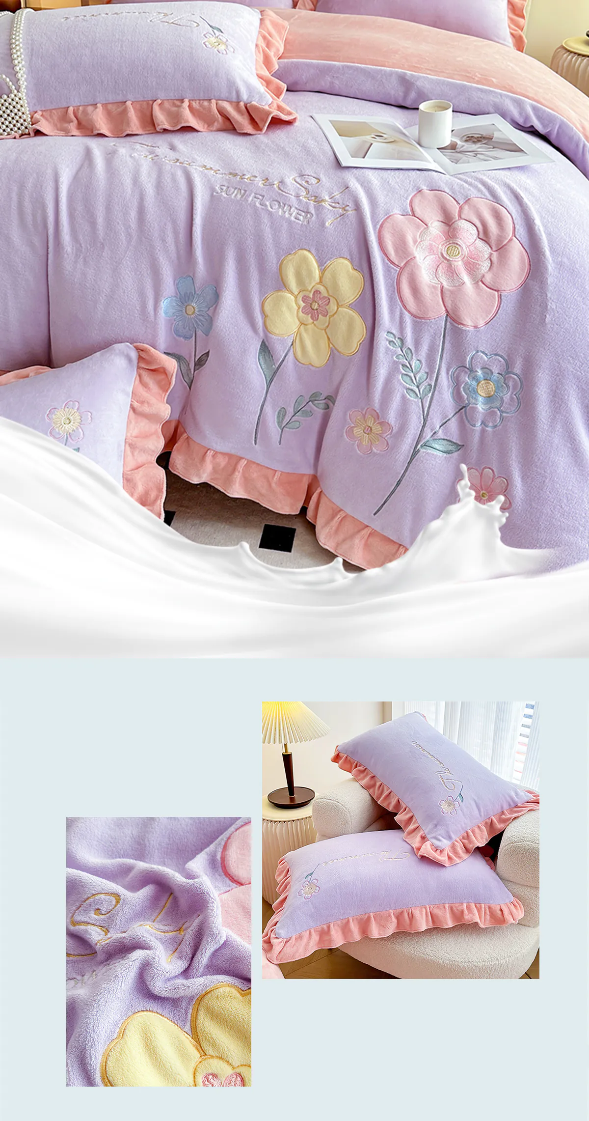 Floral-Embroidery-Matte-Milk-Velvet-Comforter-Cover-Bedding-Set13