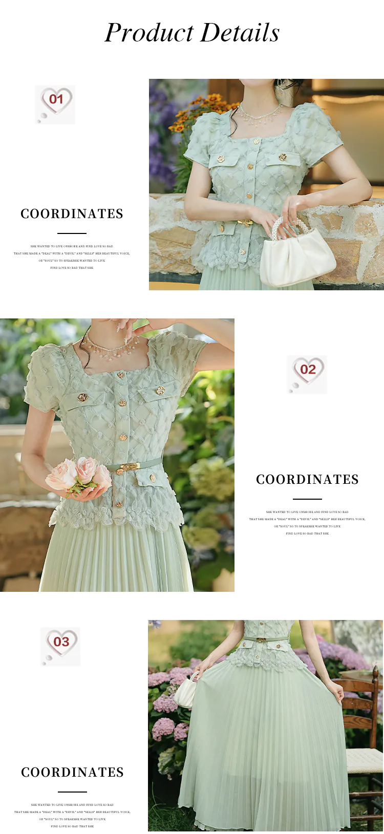 French-Style-Pastel-Green-Pleated-Skirt-Fake-2-Piece-Summer-Casual-Dress10