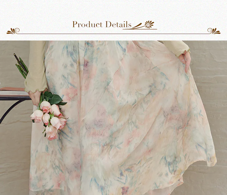 Green-Tie-Dye-Floral-Oil-Painting-Pleated-Slip-Dress-with-Cardigan-Suit08