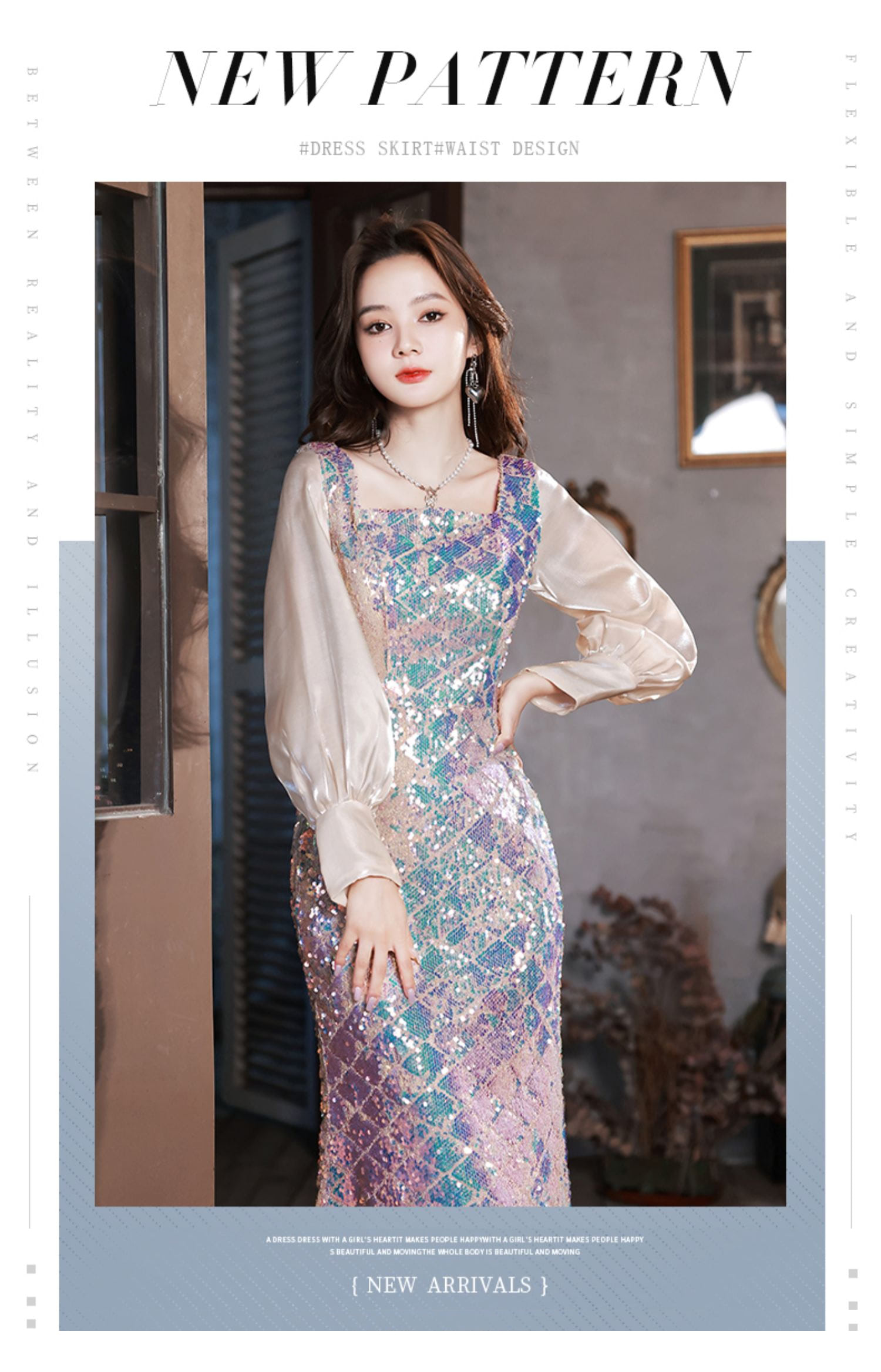 Luxury-Sparkly-Square-Neck-Long-Sleeve-Banquet-Party-Fishtail-Dress07