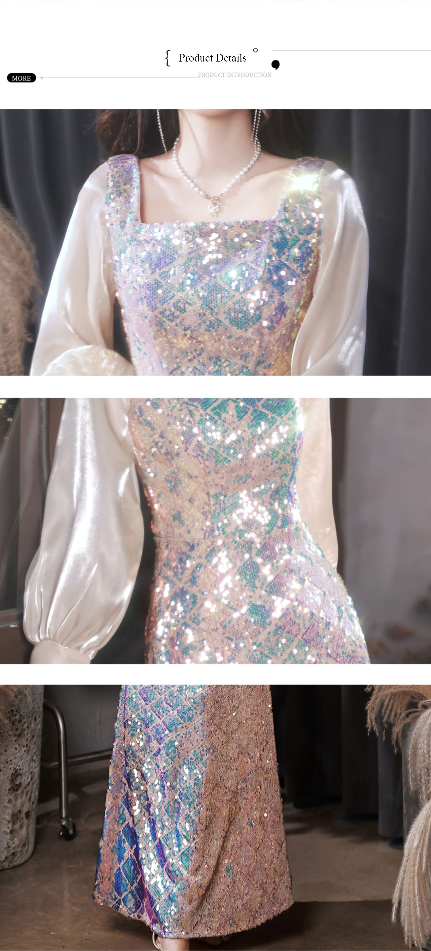 Luxury-Sparkly-Square-Neck-Long-Sleeve-Banquet-Party-Fishtail-Dress20