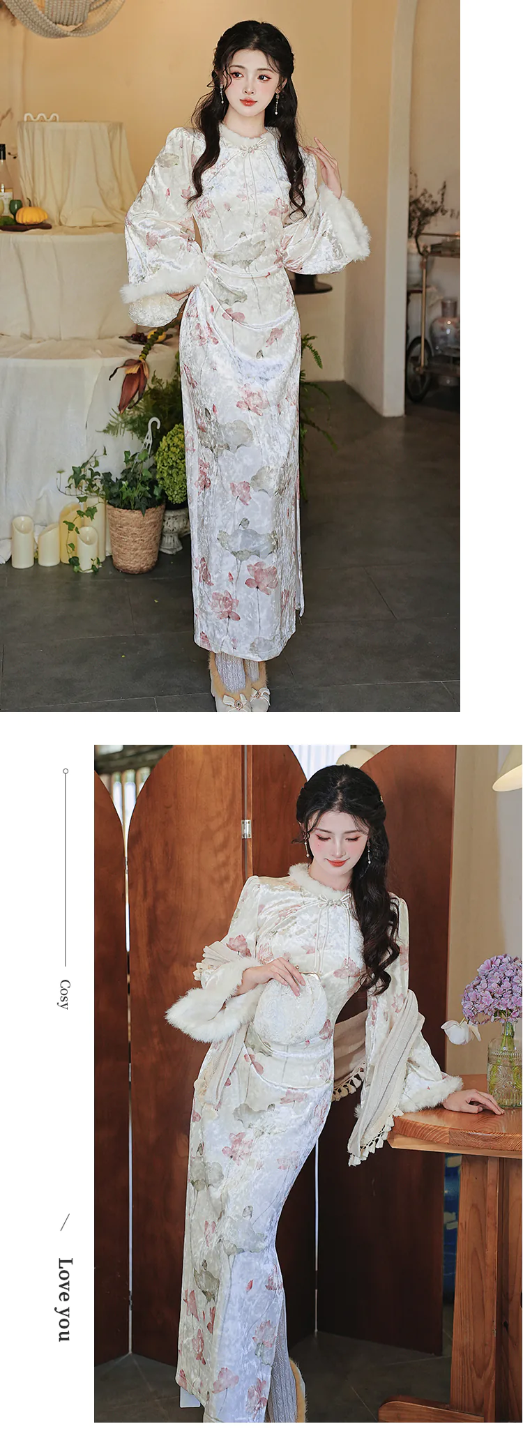 Modern-New-Chinese-Style-Plush-Lining-Autumn-Winter-Qipao-Dress13