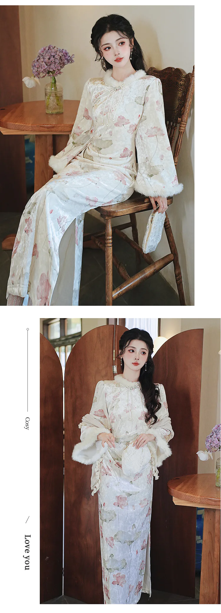 Modern-New-Chinese-Style-Plush-Lining-Autumn-Winter-Qipao-Dress17