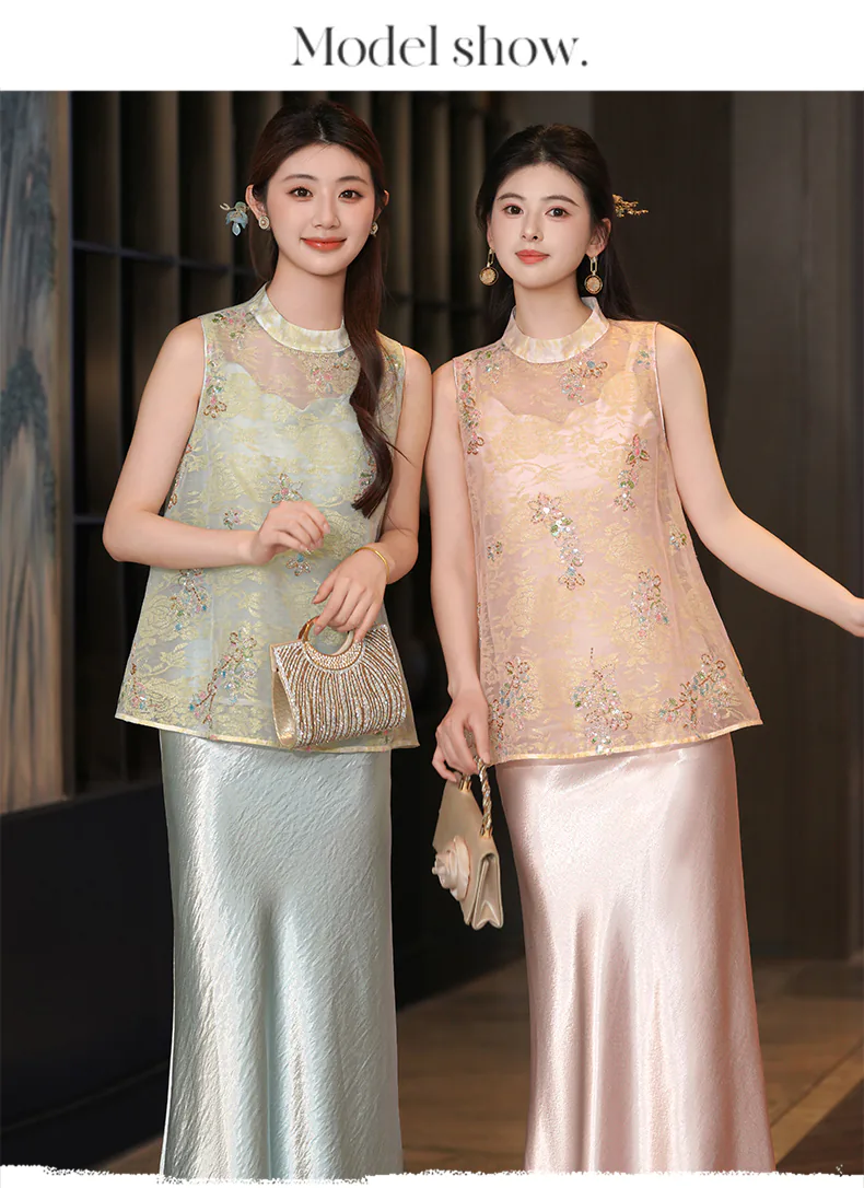 New-Chinese-Style-Floral-Embroidery-Sheer-Vest-with-Satin-Slip-Dress-Set14
