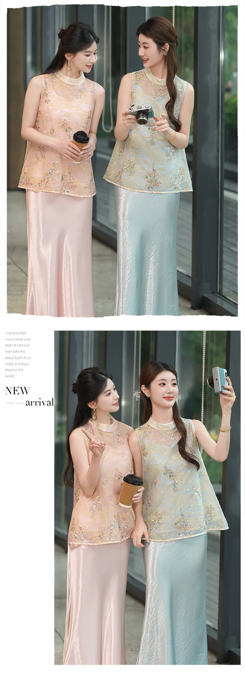 New-Chinese-Style-Floral-Embroidery-Sheer-Vest-with-Satin-Slip-Dress-Set15