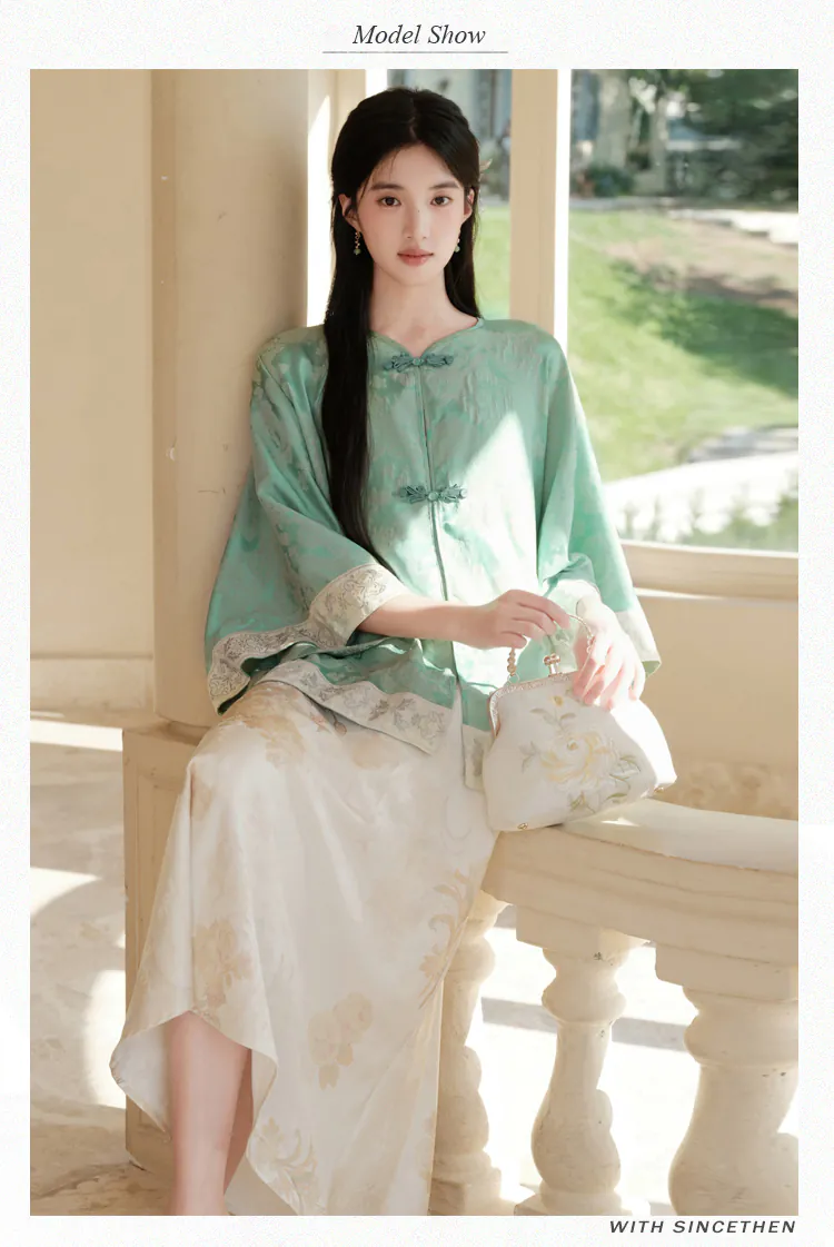 New-Chinese-Style-Jacquard-Blouse-with-Skirt-Oriental-Fashion-Outfit09