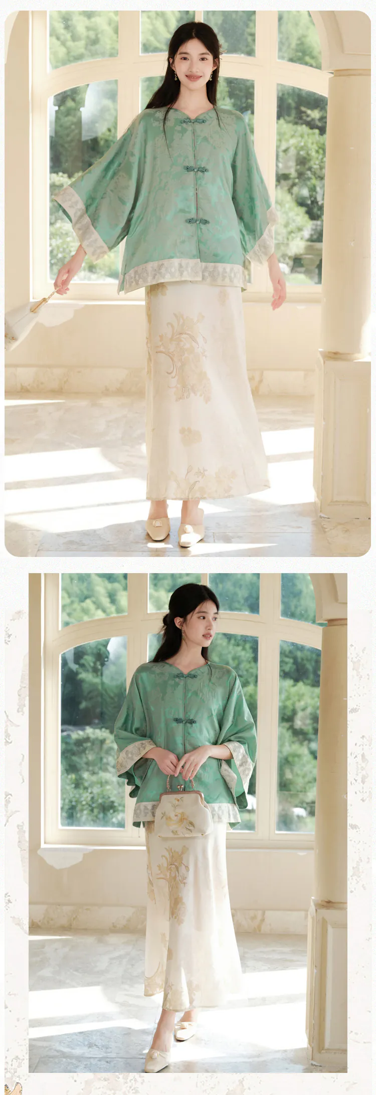 New-Chinese-Style-Jacquard-Blouse-with-Skirt-Oriental-Fashion-Outfit10