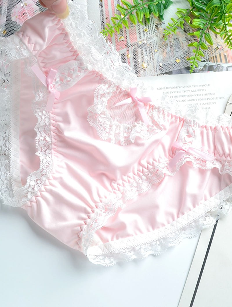 Pretty Sexy Plus Size Breathable Lace Panties for Young Teens02