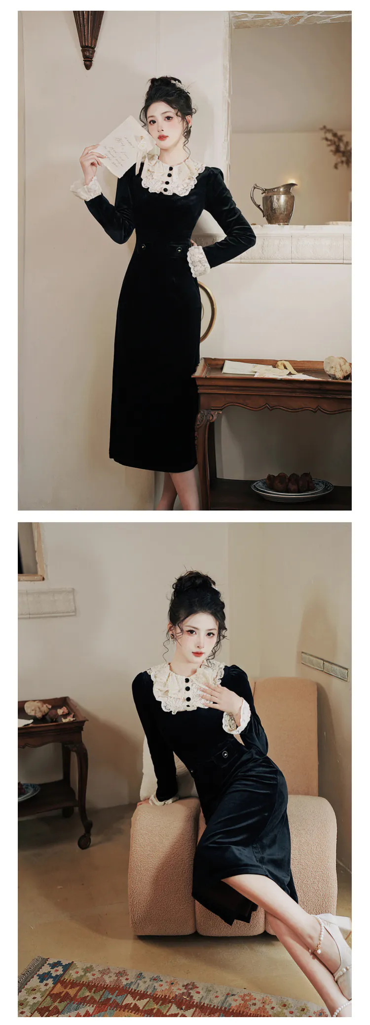 Retro-French-Style-Black-Velvet-Lace-Collar-Long-Sleeve-Casual-Dress13