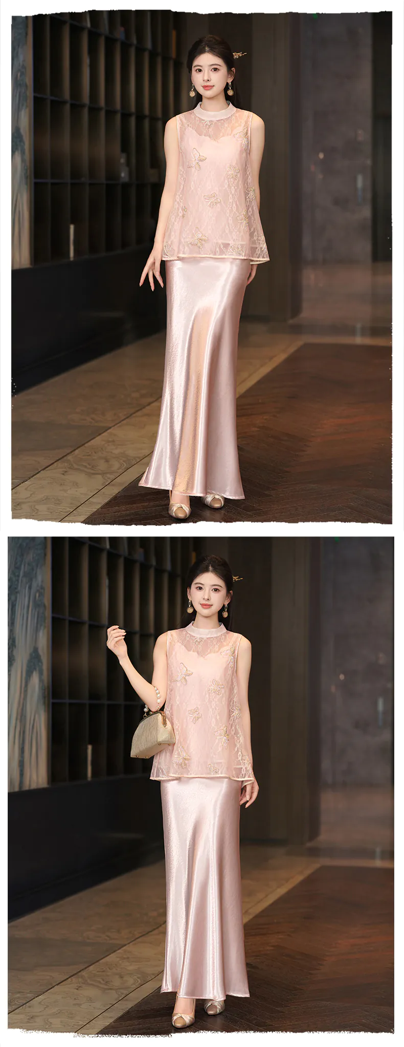 Romantic-Butterfly-Embroidery-Sheer-Lace-Top-with-Satin-Slip-Dress-Set21