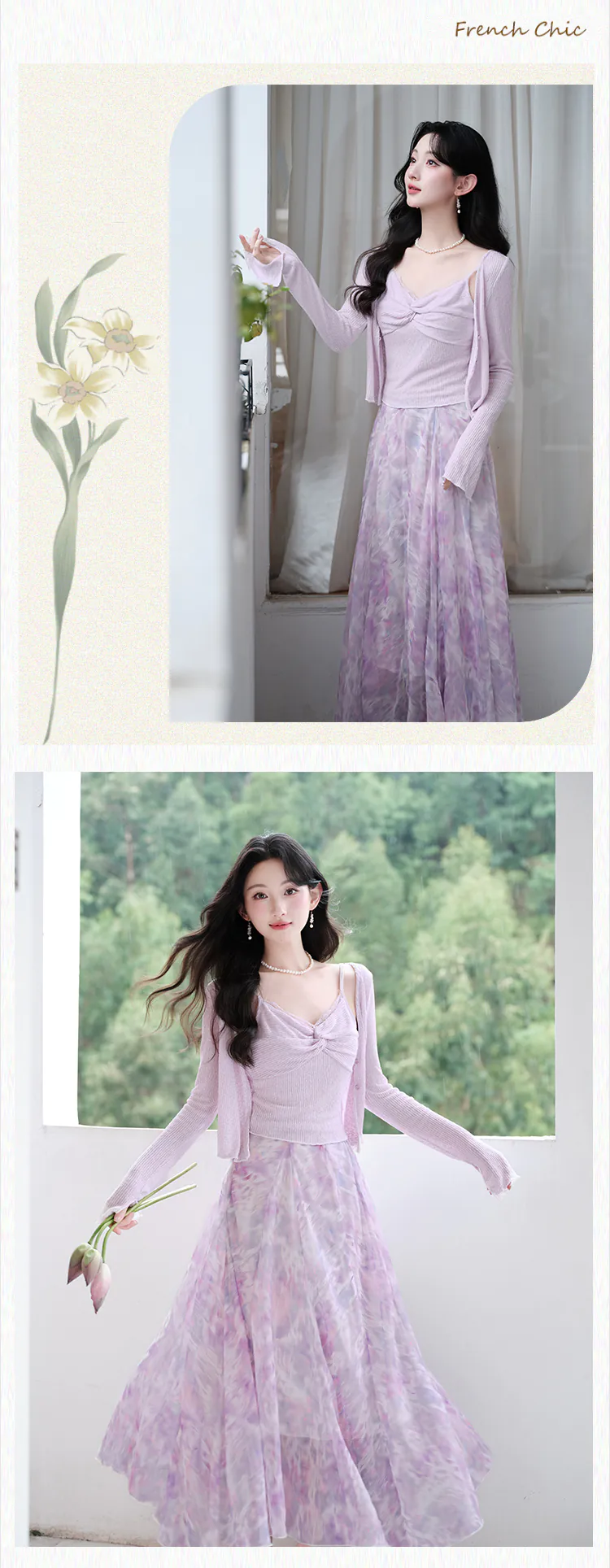 Romantic-Floral-Print-Chiffon-Skirt-with-Knit-Tank-Top-and-Cardigan-3-Piece-Set11