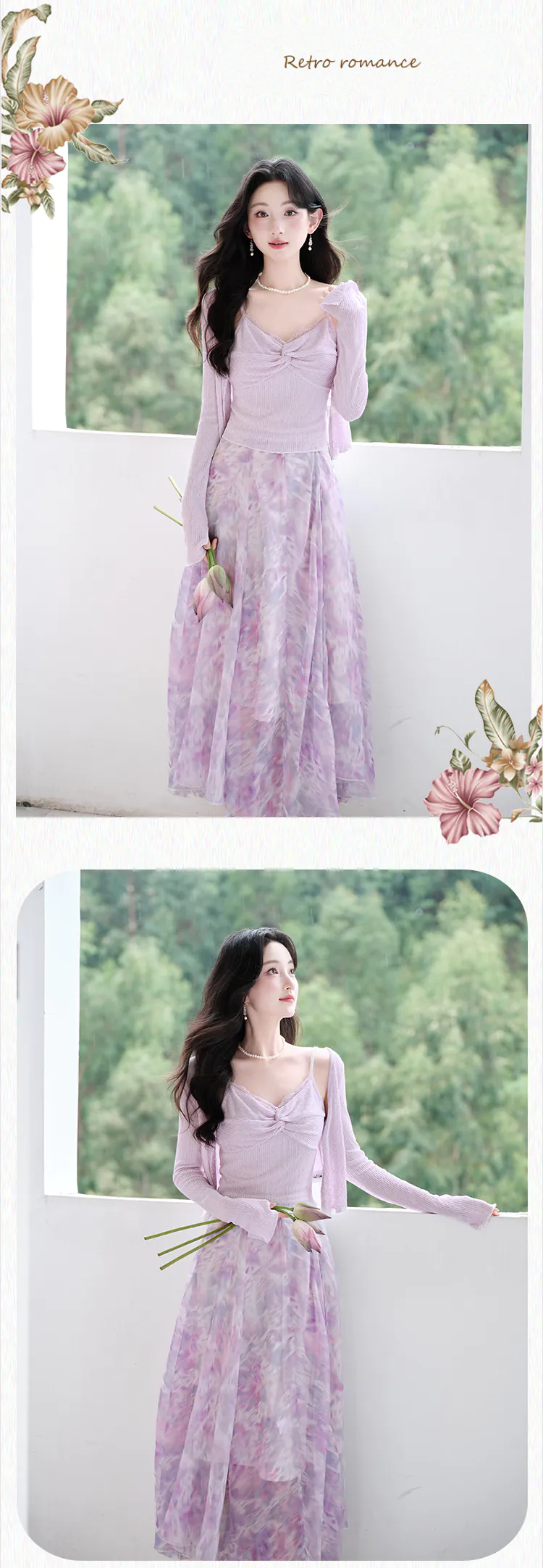 Romantic-Floral-Print-Chiffon-Skirt-with-Knit-Tank-Top-and-Cardigan-3-Piece-Set12