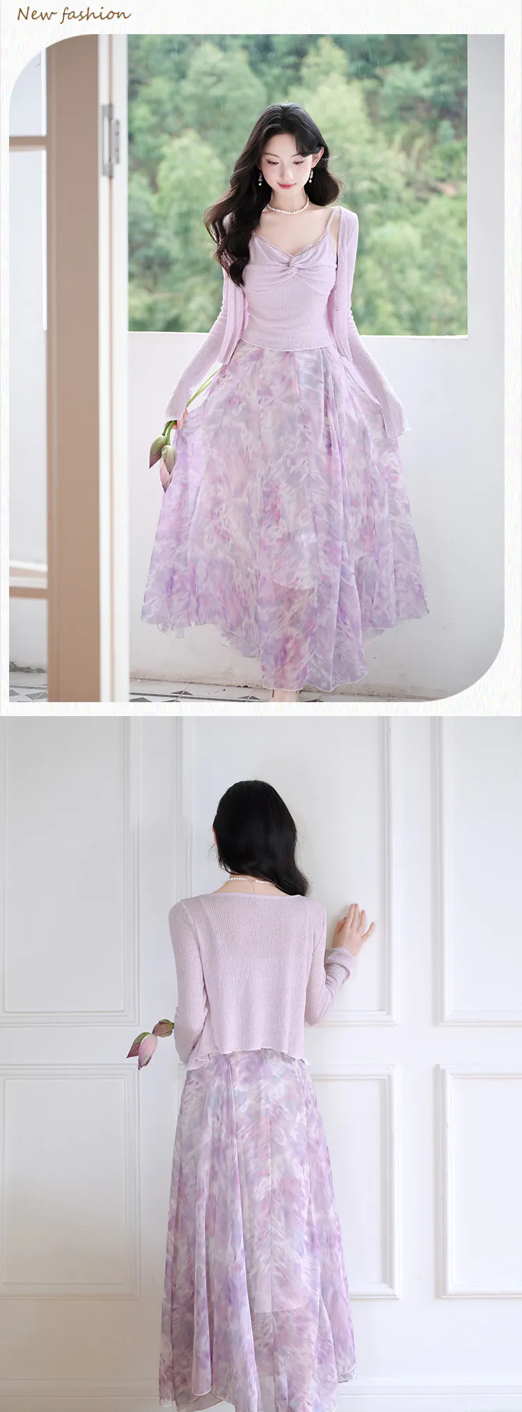 Romantic-Floral-Print-Chiffon-Skirt-with-Knit-Tank-Top-and-Cardigan-3-Piece-Set13