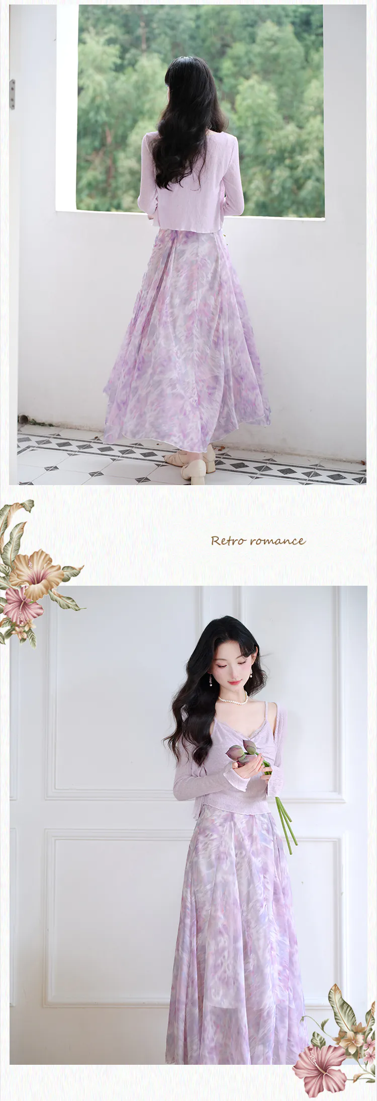 Romantic-Floral-Print-Chiffon-Skirt-with-Knit-Tank-Top-and-Cardigan-3-Piece-Set16