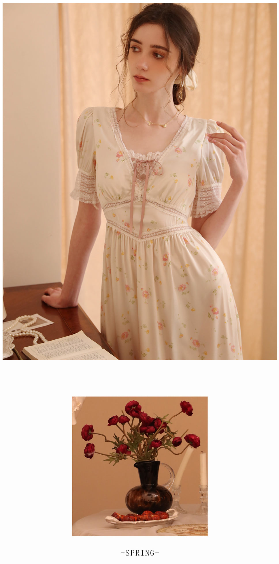 Sweet-French-Princess-Style-Printed-Short-Sleeve-Satin-Home-Wear08