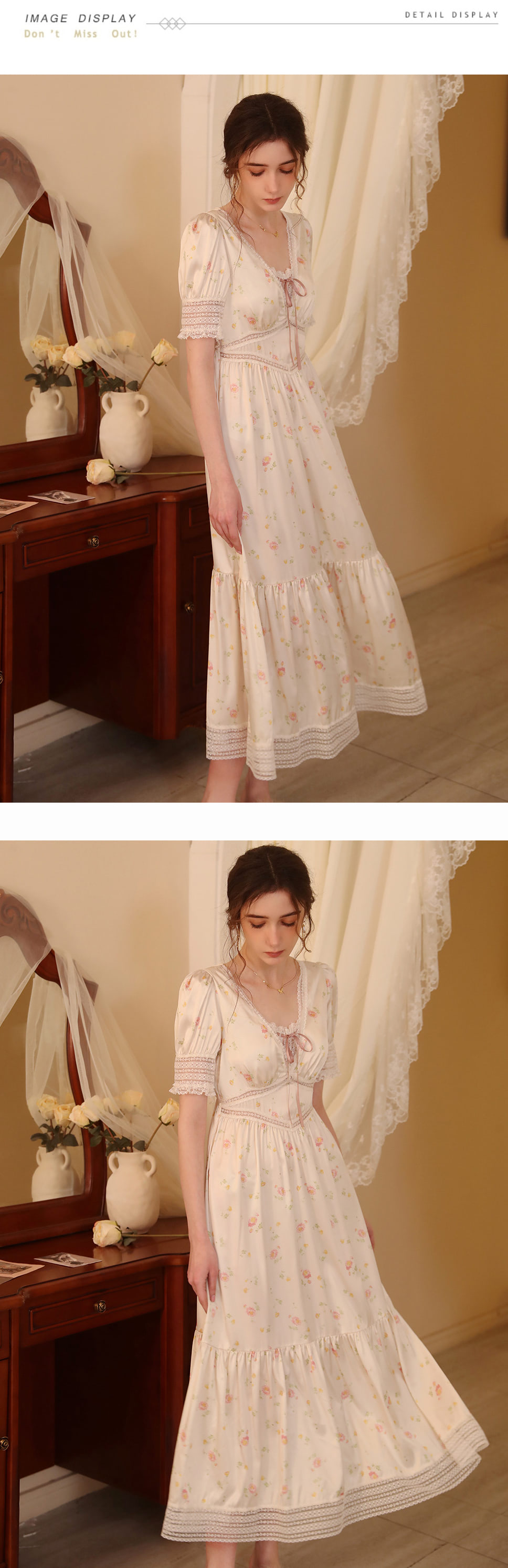 Sweet-French-Princess-Style-Printed-Short-Sleeve-Satin-Home-Wear13