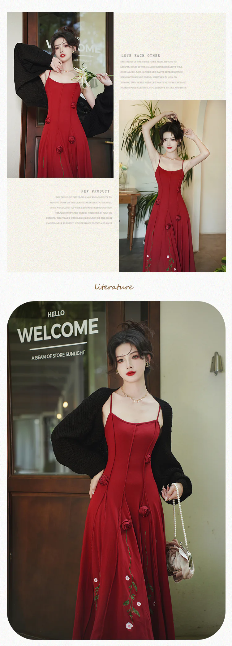 Sweet-Rose-Embroidery-Red-Slip-Dress-with-Black-Knit-Cardigan-2-Piece-Set13