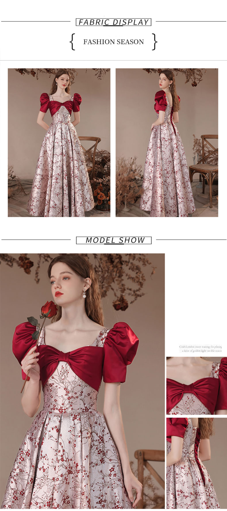 Sweet-Short-Sleeve-Floral-Printed-Banquet-Toast-Prom-Evening-Dress12