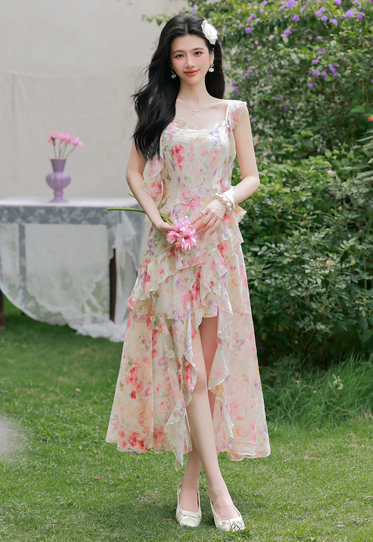 Sweetheart-Neckline-Floral-Print-Tiered-Ruffle-Chiffon-High-Low-Summer-Dress07