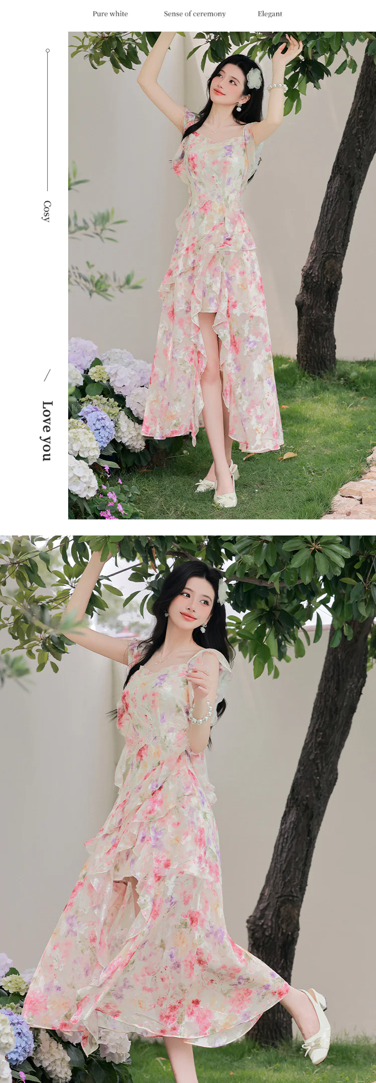 Sweetheart-Neckline-Floral-Print-Tiered-Ruffle-Chiffon-High-Low-Summer-Dress15