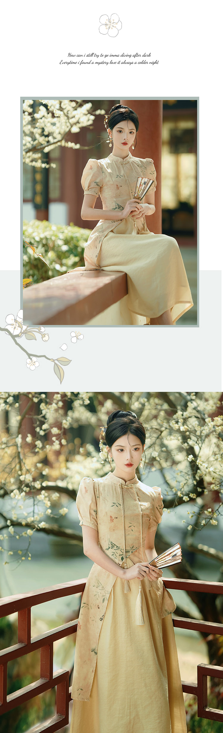 Vintage-Floral-Printed-Cheongsam-Dress-Modern-Chinese-Qipao
