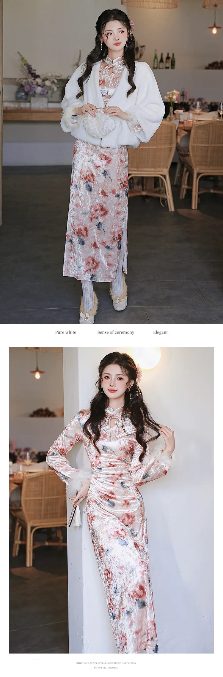 Vintage-Plush-Fur-Sleeve-Velvet-Warm-Autumn-Winter-Qipao-Dress-Suit13