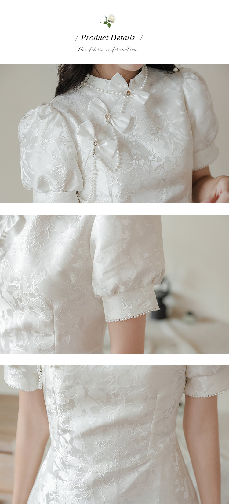 Aesthetic-White-Jacquard-Modern-Bow-Casual-Qipao-Midi-Dress18